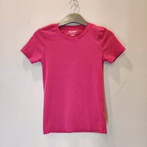 Joe Fresh Pink Organic Cotton Short Sleeve Tee Top | Small